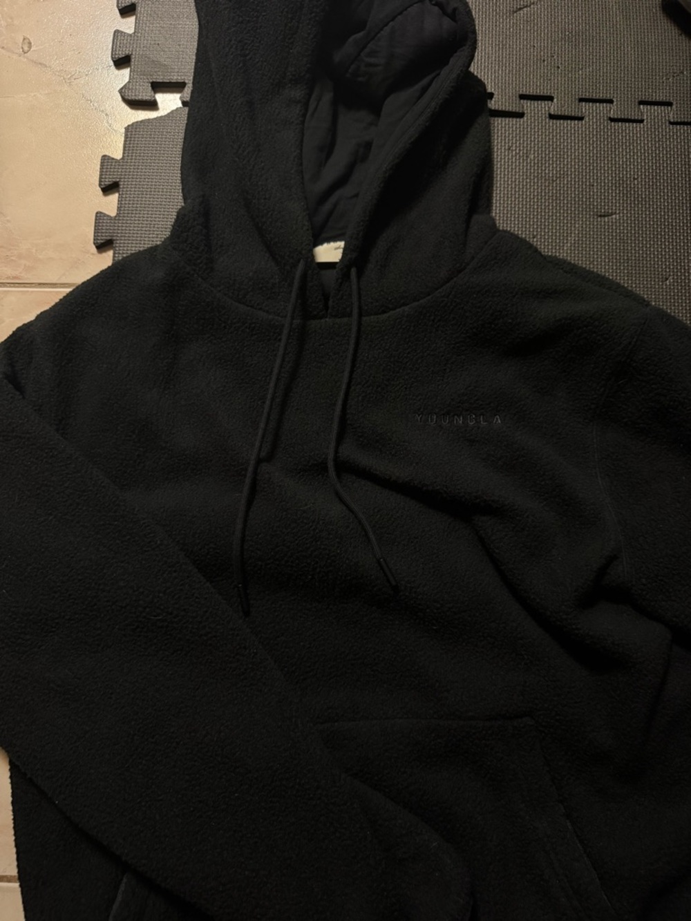YoungLA Black Sherpa Pullover Hoodie - Picture 3 of 3